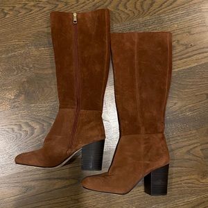 NWT Brown Suede Tall Boot